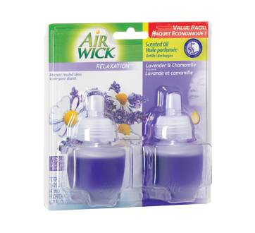 Image du produit Air Wick - Life Scents recharge d'huile parfumée, 2 x 20 ml, lavande et camomille