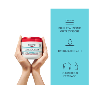 Image 2 du produit Eucerin - Complete Repair cème hydratante quotidienne pour le corps pour peau sèche à très sèche, 454 g