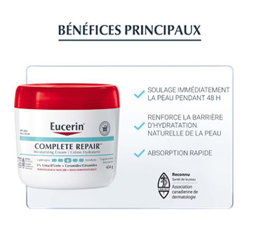 Image 5 du produit Eucerin - Complete Repair cème hydratante quotidienne pour le corps pour peau sèche à très sèche, 454 g