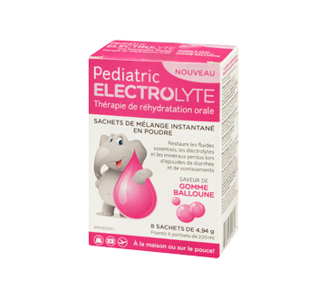 Image 1 du produit Pediatric Electrolyte - Pediatric Electrolyte poudre, 8 x 4,94 g, gomme balloune