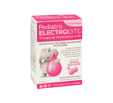 Image 2 du produit Pediatric Electrolyte - Pediatric Electrolyte poudre, 8 x 4,94 g, gomme balloune