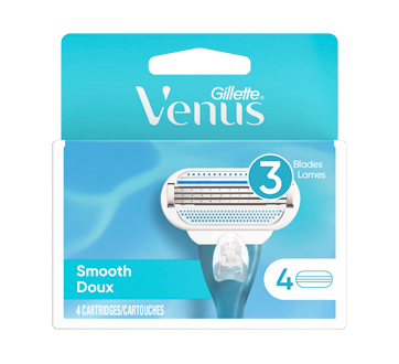 Venus Smooth cartouches de rechange de rasoir pour femmes, 4 unités