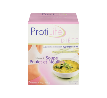 Image 3 du produit ProtiLife - Diète mélange à soupe, 5 x 39 g, poulet et nouilles