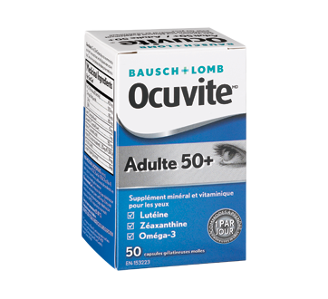 Image du produit Bausch and Lomb - Ocuvite vitamines oculaires adulte 50+, 50 capsules