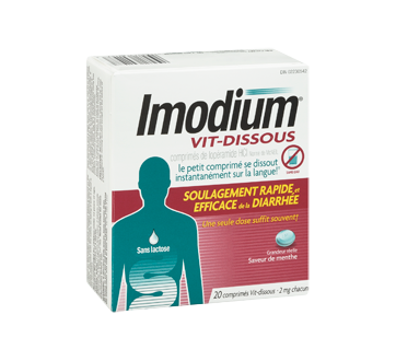 Image 2 du produit Imodium - Vit-dissous comprimés, 20 unités