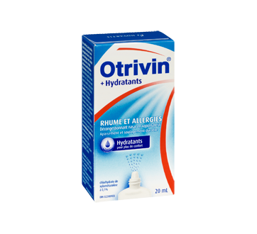 Image 2 du produit Otrivin - Rhume et Allergie avec Hydratant décongestionnant nasal en vaporisateur, 20 ml