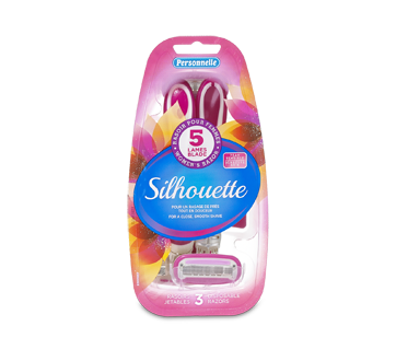 Silhouette rasoir jetables pour peau sensible, 3 unités