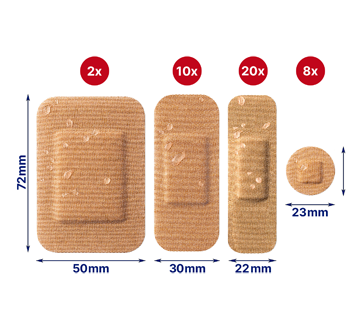 Image 2 du produit Elastoplast - Assortiment de pansements en tissu, 40 unités