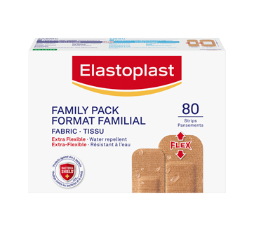 Image 1 du produit Elastoplast - Pansements adhésifs en tissu, 80 unités