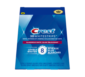 Whitestrips ensemble de blanchiment des dents, 14 unités, 3D White, Blanc éclatant