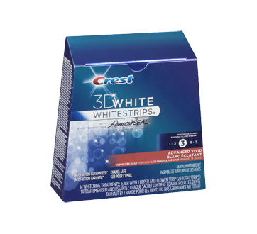 Image 2 du produit Crest - Whitestrips ensemble de blanchiment des dents, 14 unités, 3D White, Blanc éclatant