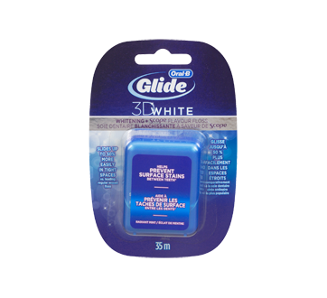 Image du produit Glide - 3D White soie dentaire blanchissante + Scope, 35 m, éclat de menthe