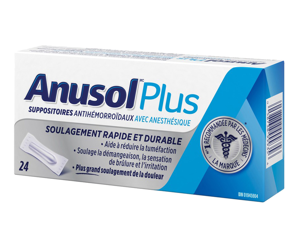 Suppositoire D'ail Pour Grossir Les Fessiers Anusol Plus suppositoires, 24 unités – Anusol : Suppositoire | Jean Coutu