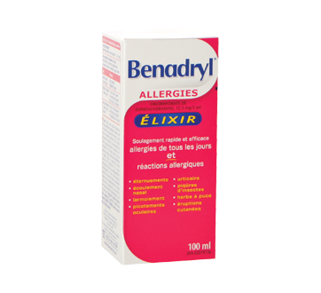 Benadryl Élixir, 100 Ml – Benadryl : Liquide | Jean Coutu