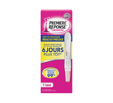 Résultat précoce test de grossesse – Première Réponse : Test de