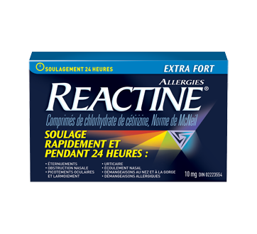 Image du produit Reactine - Reactine allergies extra fort, 84 unités