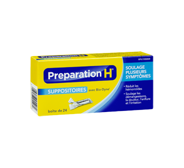 Image 2 du produit Preparation-H - Preparation-H suppositoires, 24's