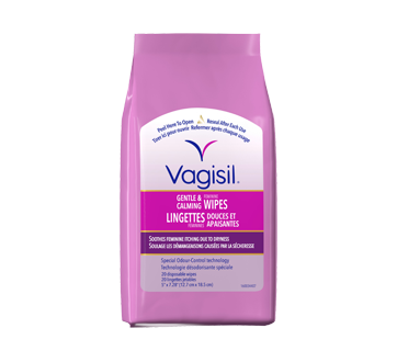 Image du produit Vagisil - Lingettes féminines, 20 unités