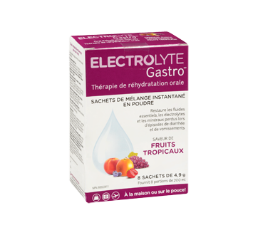 Image 2 du produit Electrolyte Gastro - Electrolyte Gastro - sachets, 8 X 4,9 g, fruits tropicaux