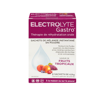 Image 3 du produit Electrolyte Gastro - Electrolyte Gastro - sachets, 8 X 4,9 g, fruits tropicaux