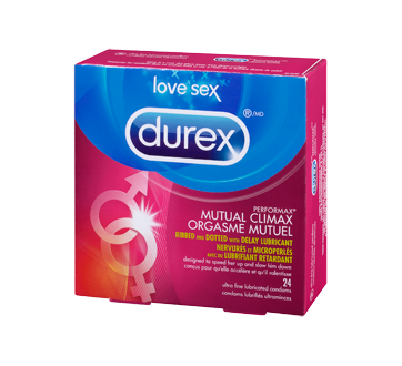 Image 3 du produit Durex - Condoms Durex Orgasme Mutuel nervurés, microperlés et enrobés de gel retardant, 24 unités