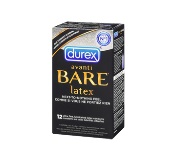 Image 4 du produit Durex - Condoms Avanti Bare, lubrifiés, 12 unités
