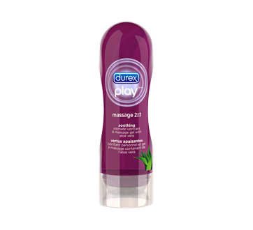 Durex Play massage 2 en 1 lubrifiant personnel et gel à massage, aloès, 200 ml