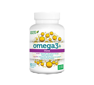 Image du produit Genuine Health - Omega3+Think, 60 unités