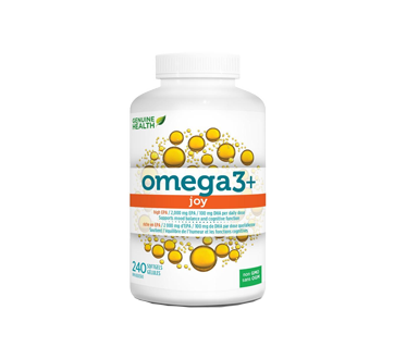 Image du produit Genuine Health - Omega3+Joy, 240 unités