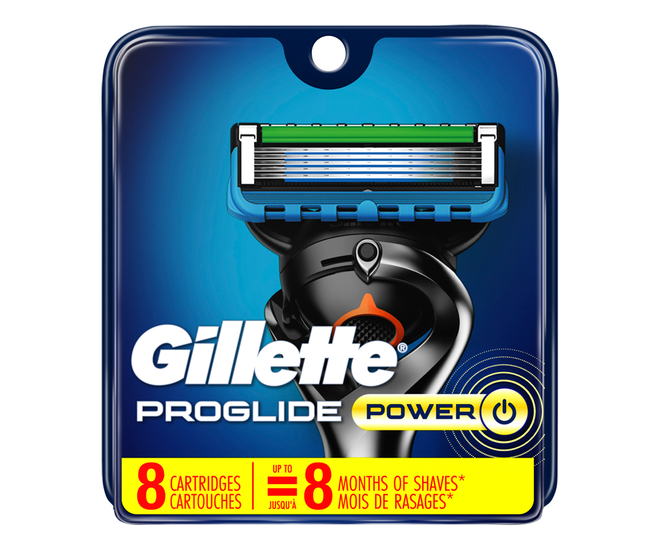 ProGlide Power lames de rasoir pour hommes, 8 unités Gillette Jean