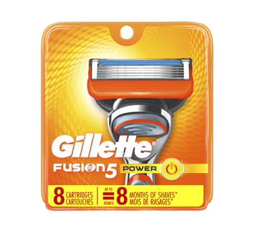 Image du produit Gillette - Fusion5 Power cartouches de rechange de rasoir pour hommes, 8 unités
