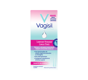 Image 1 du produit Vagisil - ProHydrate gel vaginal hydratant interne, 8 unités