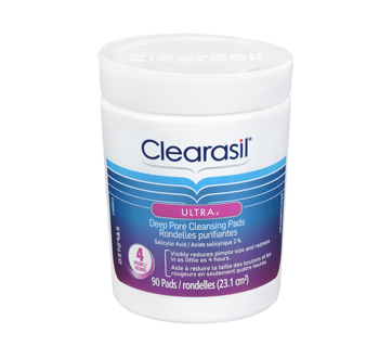 Image du produit Clearasil - Rondelles de nettoyage profond des pores, 90 unités