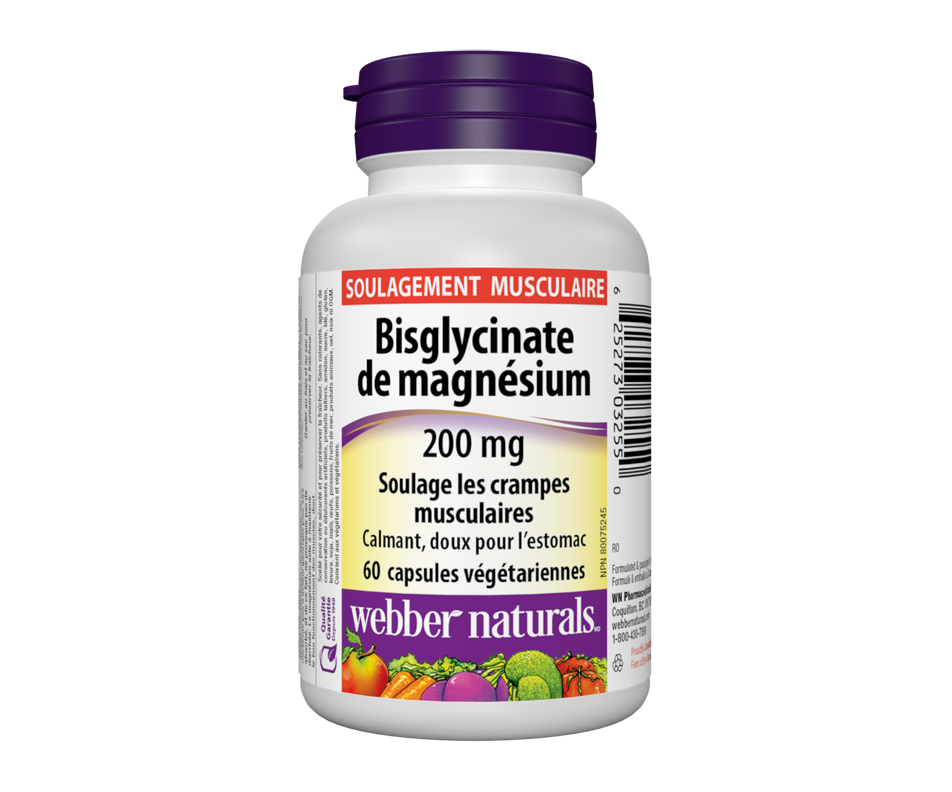 Bisglycinate de magnésium 200 mg, 60 unités ber Naturals Tous