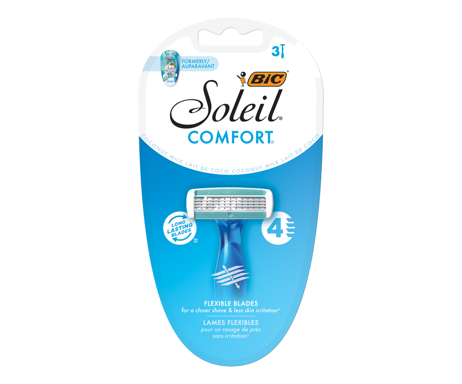Soleil Comfort rasoirs, 3 unités Bic Rasoir manuel Jean Coutu