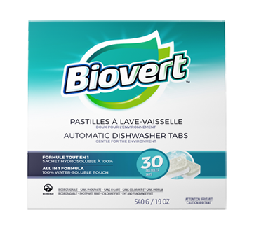 Image du produit Biovert - Pastilles à lave-vaiselle, 540 g