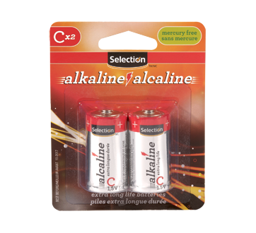Pile alcaline C, 2 unités