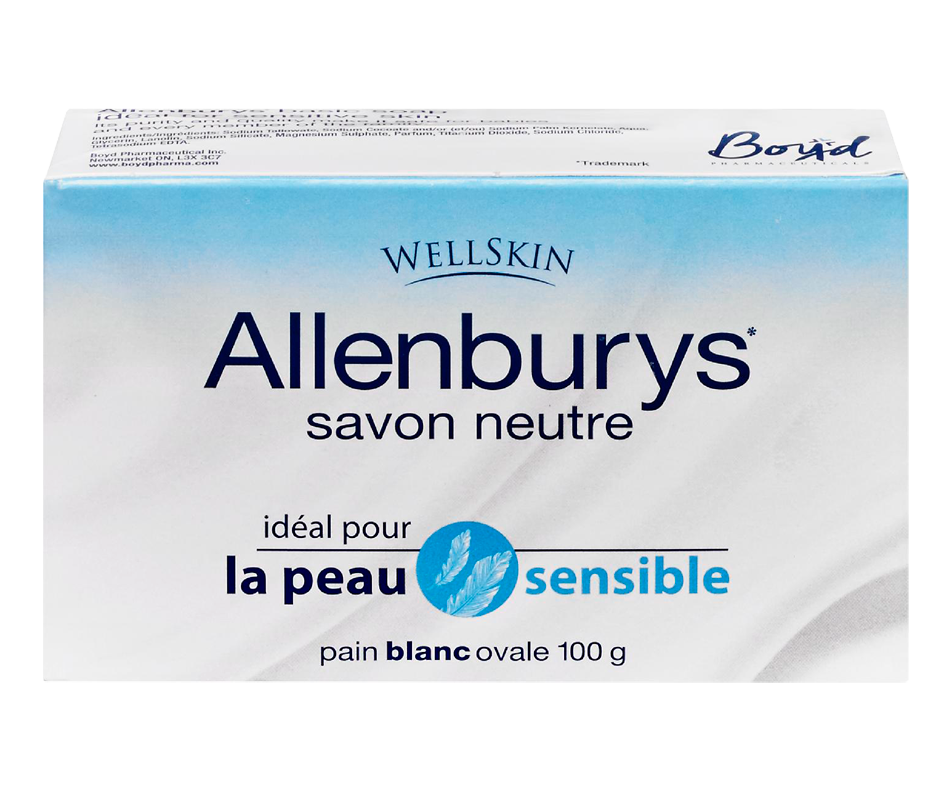 Savon neutre, 100 g Allenburys Boutons ou acné Jean Coutu