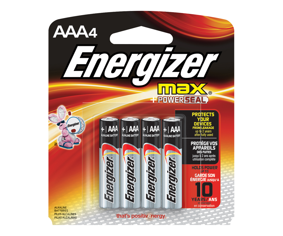 Piles, emballage multiple, max AAA4 Energizer Pile et batterie