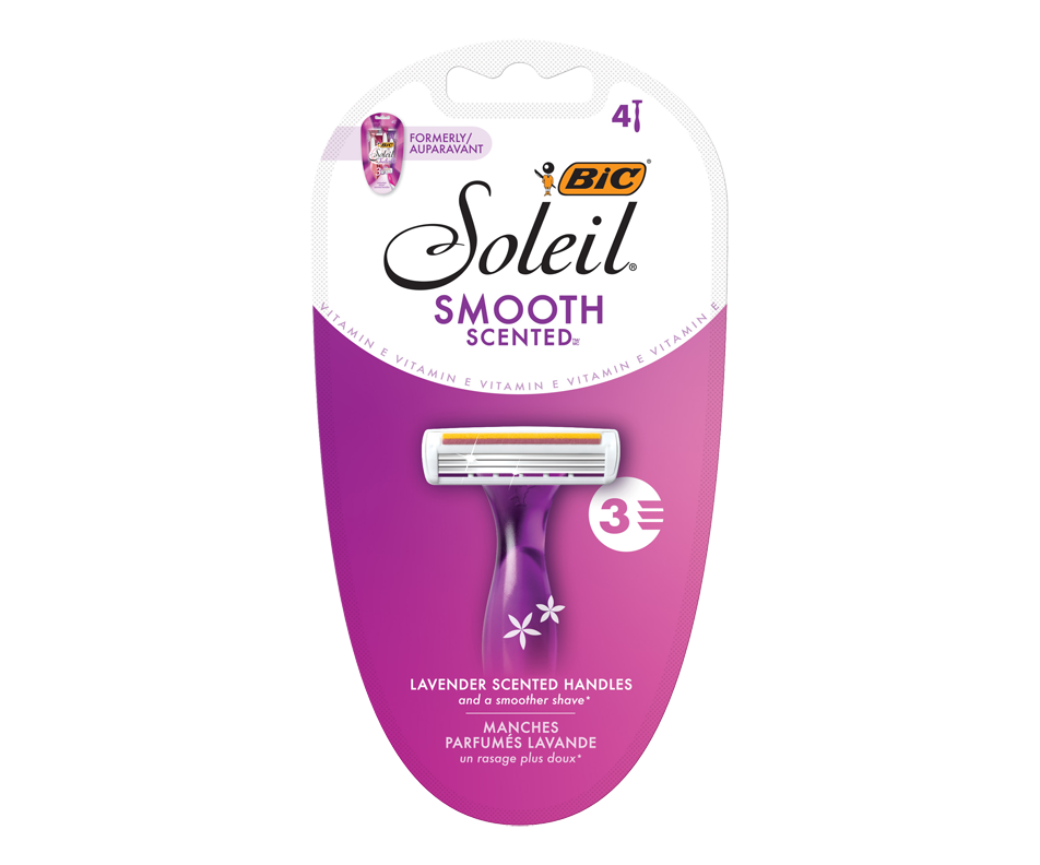Soleil Smooth Scented rasoirs, 4 unités Bic Rasoir manuel Jean Coutu