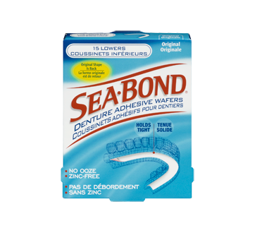 Image 3 du produit Sea-Bond - Coussinets adhésifs prothèse dentaire inférieure, 15 unités