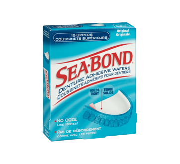 Image 2 du produit Sea-Bond - Coussinets adhésifs prothèse dentaire supérieure, 15 unités