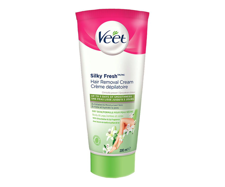 Crème dépilatoire Silky Fresh jambes et corps, peau sèche, 200 ml Veet Crème dépilatoire