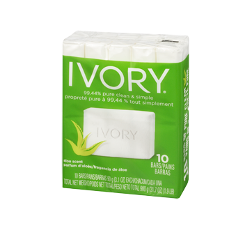Image 4 du produit Ivory - Clean pain de savon individuel, 10 x 90 g, aloès