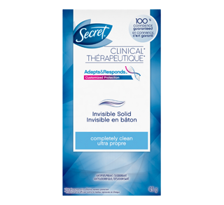 Action Thérapeutique antisudorifique et désodorisant invisible en bâton, Completely Clean, 45 g