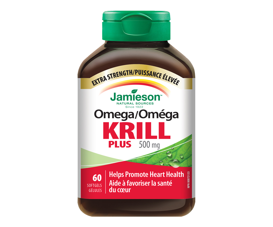 Oméga Krill Plus gélules, 60 unités Jamieson Oméga et huile de