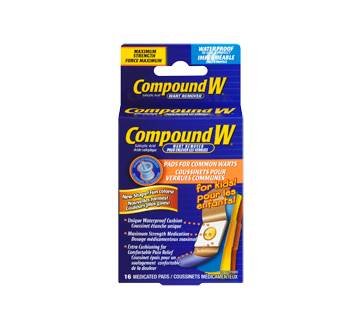 Image 3 du produit Compound W - Compound W puissance maximum coussinets pour enfants pour usage en une étape, 16 unités