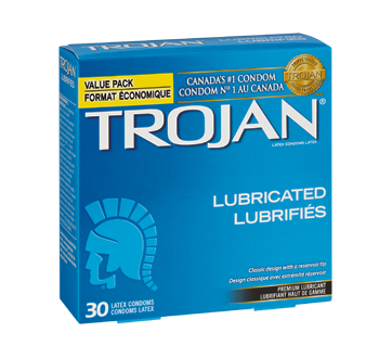 Image du produit Trojan - Lubrifiés condoms, 30 unités