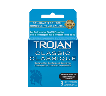 Image 1 du produit Trojan - Lubrifiés condoms, 3 unités