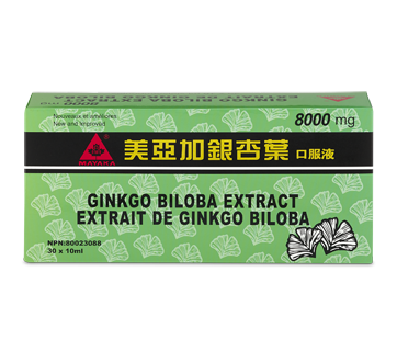 Image du produit Mayaka - Extrait de ginkgo biloba, 30 x 10 ml
